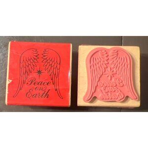 Peace On Earth 529334 by Craftsmart Wood mounted Rubber Stamp 2017